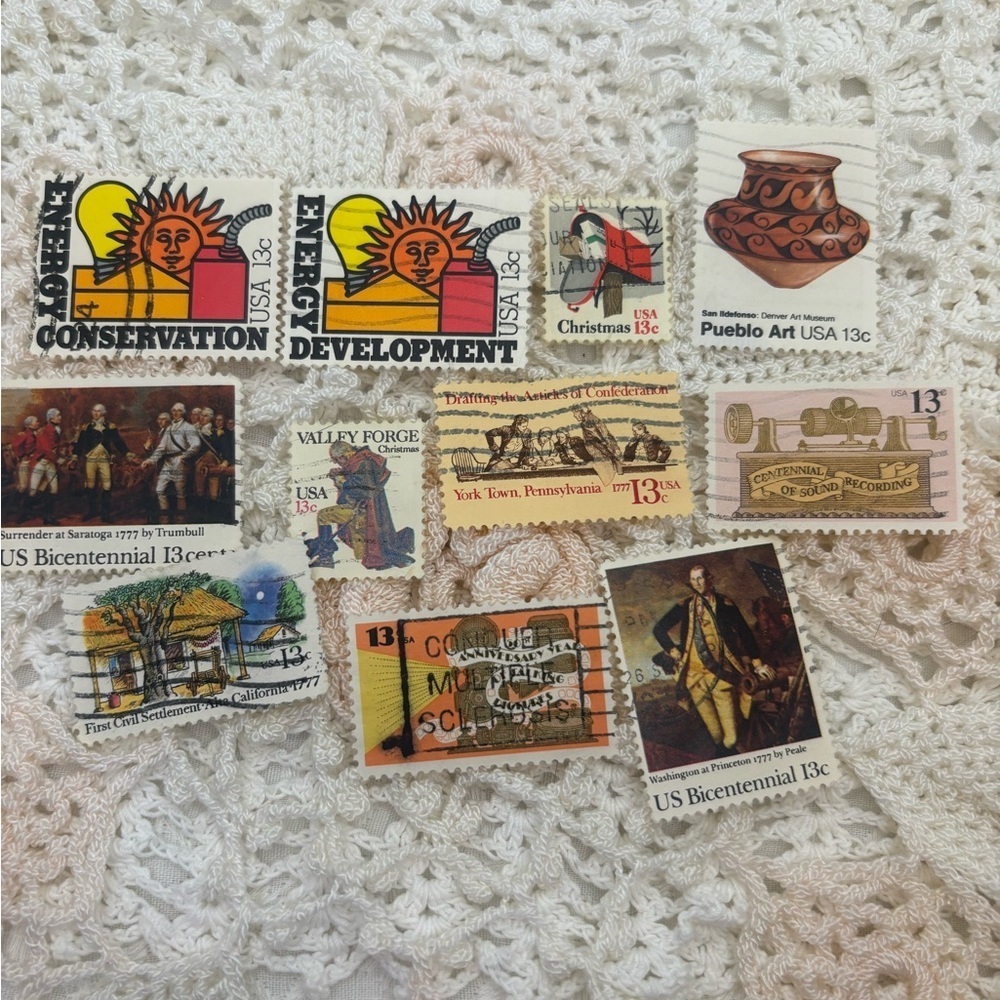 1977  commemorative stamp set. 11 stamps